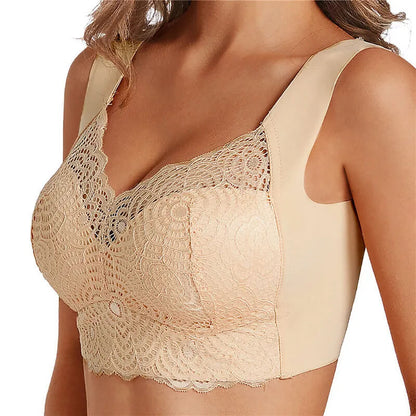 ComfortMax - Plus Size Sömlös BH för Kvinnor M-5XL - Trådlös Minimizer - Push Up
